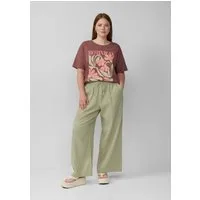 QS Chinos Hose Musselin-Hose mit weitem Bein