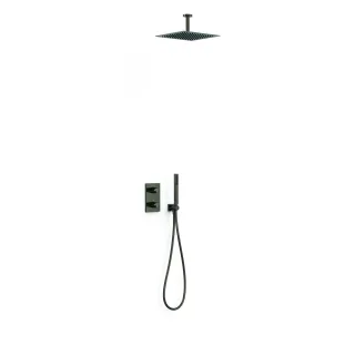 Tres 2 Wege Thermostatarmatur Set Therm box für die Dusche , 21135003KM 21135003KM