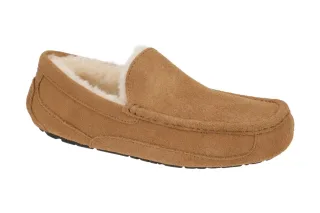 UGG 1101110 CHE ASCOT Herren Slipper braun Velourleder Warmfutter bequeme Hal...