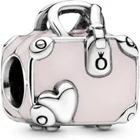 Pandora Kettenanhänger Pandora Rosafarbener Koffer Charm 798063EN124 Anhänger