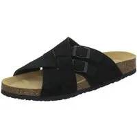AFS-Schuhe 314297 Kralle Pantolette für Herren mit Fußbett, bequeme Sandalen aus Leder