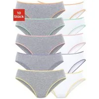 petite fleur by Lascana Bikinislip (10er-Pack) aus elastischer Baumwolle