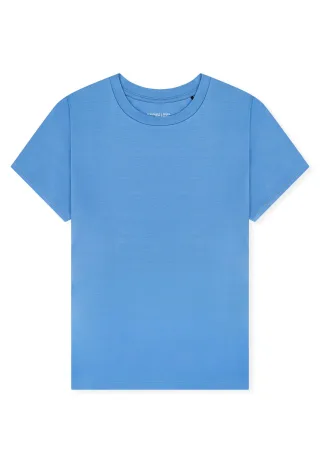 SCHIESSER - T-Shirt Rundhals aqua - Gr. - 48