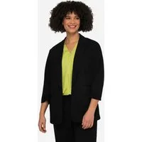 Angel of Style Blusenblazer Blazer offene Form Reverskragen Langarm