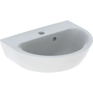 Geberit Renova Handwaschbecken, 45x36cm mit Hahnloch, m. Überlauf, weiss, 500375011 500375011