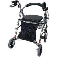 Sundo Homecare GmbH Einkaufsbeutel Sundo Einkaufsnetz mit Innenfutter schwarz für Rollstuhl und Rollator