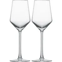 Zwiesel Glas Gläser-Set GLAS Pure Riesling Weißweinglas Set 2tlg, Kristallglas