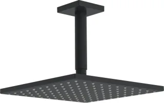 Hansa Kopfbrause HANSAVIVA 0419 Rosette eckig, 1-strahlig 250x250 mm DN15 Matt-Schwarz, 0419034033 0419034033
