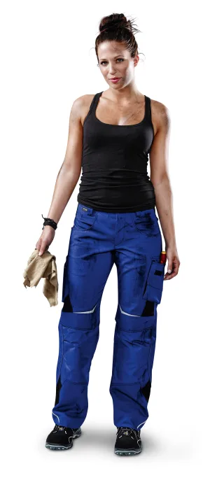 KÜBLER PULSSCHLAG Damenhose HIGH kornblumenblau/schwarz 54 - 2124 5353-4699-54