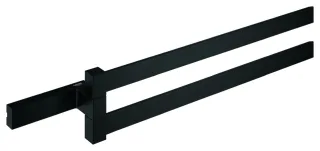 GROHE Doppel-Handtuchhalter Selection, Cube 40768 2-armig 400mm matt black, 407682430 407682430