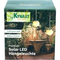 Kynast Garden LED Solarleuchte Solar LED Hängeleuchte Kugelleuchte warmweiß mit Schlaufe Ø20cm