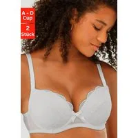 petite fleur by Lascana Balconette-BH (Packung, 2 Stück) mit hübscher Spitze, Dessous