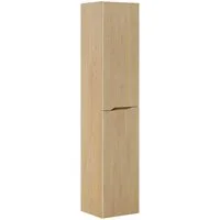 einfachgutemoebel Waschtisch-Set Badezimmer Hochschrank STEINFJORD, 2-türig 170cm hoch, oak, (Badmöbel Set, 1-St., Bad Hochschrank 2-türig)