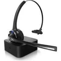 CSL Bluetooth 5.0 Kopfhörer mit Mikrofon & Ladestation Wireless-Headset (Bluetooth, Noise Cancel & Multipoint, kabellos für Auto, LKW und Computer)