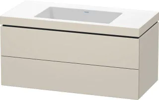 Duravit L-Cube c-bonded Set wandhängend Taupe 1000x480x500 mm - LC6928N8383 LC6928N8383