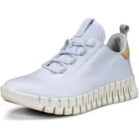 Ecco Gruuv Lea (weiches Nappaleder) hellblau Damen Sneaker