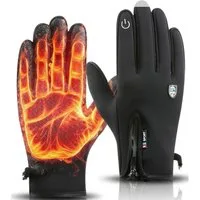 Zaewry Fleecehandschuhe Fahrrad Handschuhe Wasserdichte Touchscreen Geschenkideen für Familie und Freunde zu Valentinstag und Geburtstag