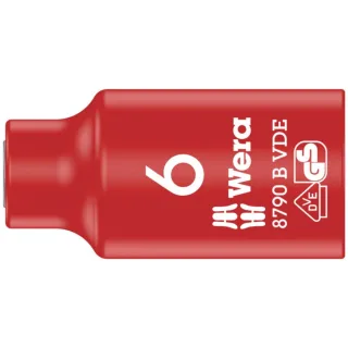 Wera 8790 B VDE Zyklop-Steckschlüsseleinsatz, isoliert, mit 3/8"-Antrieb - 05004950001