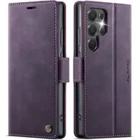 Wörleonline Handyhülle Schutzhülle für Samsung Galaxy, S25 Ultra Hülle mit zwei RFID-geschützten Kartenfächern, Klapphülle