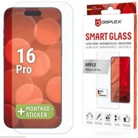 Displex Displayschutzglas Smart Glass Screen Protection für Apple iPhone 16 Pro, Displayschutzfolie, Schutzfolie, Bildschirmschutz, kratz- & stoßfest