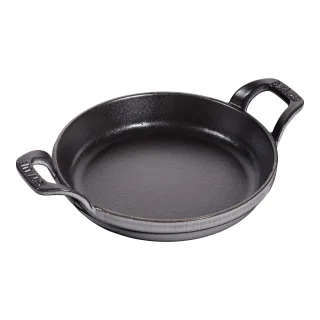 Staub Specialities Ofenform 16 cm, rund, Graphit-Grau, Gusseisen