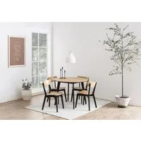 ACTONA GROUP Esstisch Roxby rund Ø105 – kompakt, robust & pflegeleicht, zeitloses Design (1-St., Küchentisch, OTTOs Choice), Roxby Esstisch rund, mit Eiche Furnier Ø 105 cm