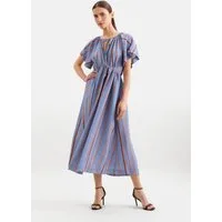 seidensticker Sommerkleid 1/2 Rundhals Gestreift