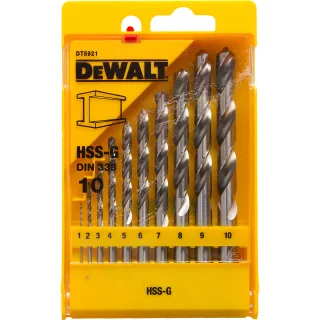 DEWALT Metallbohrer-Set HSS-G 10-tlg. - DT5921-QZ
