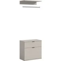 Home affaire Garderoben-Set TRONDHEIM, 3-teilig, Breite 61 cm, Zwischenbauelement, (3-St., nicht einzeln nutzbar, nur in Kombination mit Schränken der Serie), Kommode, Kleiderstange, Ablageboden