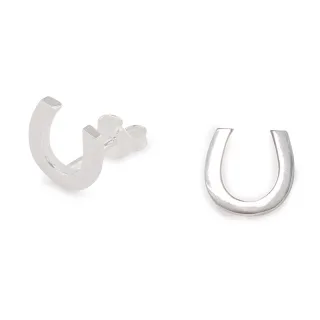 Hufeisen Gl?cksbringer Ohrringe aus 925 Silber