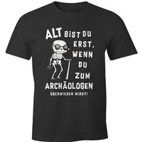 MoonWorks Print-Shirt Herren T-Shirt Geburtstag Geschenk Alt bist du erst wenn du zum mit Print