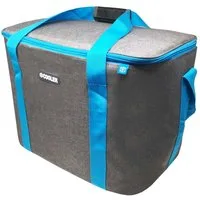 ToCi Kühltasche 36 Liter große Kühltasche Kühlbox Thermotasche Camping Dunkel-Grau