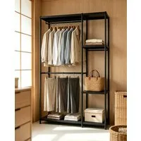 OYLCDI Garderobenständer Kleiderständer, Garderobe mit Kleiderstange, Flurgarderobe, (garderobe flur(Schuhregal, Garderobe),195*114*40cm, Tragkraft bis zu 200 Kilogramm), für Eingang Wohnung Haus