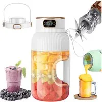 Fine Life Pro Entsafter Tragbare Saftpresse Entsafter, Mini-Mixer, 78 W, 1200 ml großes Fassungsvermögen, Für Küche, Freien, Fitnessstudio