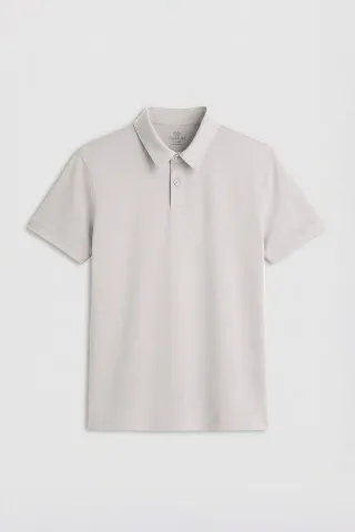 Herren Polo-T-Shirt aus Baumwolle mit Elasthan