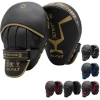 JAG GEARS Pratze Handpratzen Boxpads Schlagpolster MMA Kickboxen Muay Thai, Focus Mitts, Hochwertiges Leder, hochdichte Polsterung und ergonomischer Griff