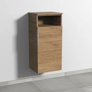 Sanipa 3way Mittelschrank mit 1 Tür und 1 offenem Fach, Eiche-Kansas, UM13559 UM13559