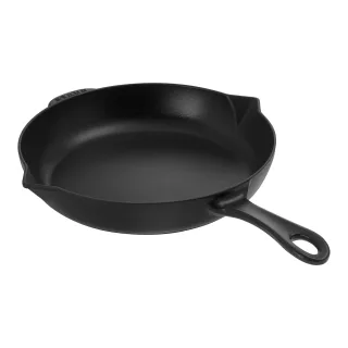 Staub Pans Bratpfanne 26 cm, rund, Schwarz, Gusseisen