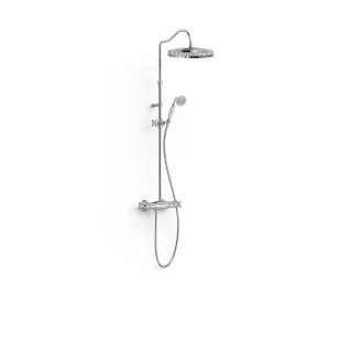 Tres Thermostat Aufputz Duschsystem Mit Umstellungsschalter im Griff integriert. , 24219503 24219503