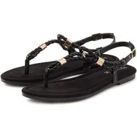 Vivance Sandale Zehentrenner, Sommerschuh, Sandalette mit raffinierten Riemchen