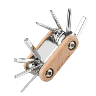 BENGGUO 8 in 1 Portable Folding Mini Bike Repair Tool Multifunctional Screwdriver Hex Wrench for Bike Tire Chain