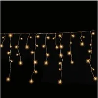 Gartenpirat LED-Lichterkette Eisregen mit Flashing-Effekt Weihnachtsdeko für außen mit Timer