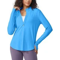 G4Free Trainingsshirt Damen Langarmshirt UPF 50+ Sonnenschutz UPF 50+, Feuchtigkeitsableitend und Schnelltrocknend, Atmungsaktiv