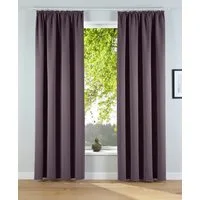 OTTO home Verdunkelungsvorhang Solana, Gardinen mit Kräuselband, Vorhänge, Wohnzimmer, modern, (2 St), Kräuselband, verdunkelnd, 2er-Set Verdunklungsvorhang mit Thermofunktion, Bestseller, einfarbig