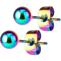 Taffstyle Paar Ohrstecker Kugeloptik Ohrringe Edelstahl runde Kugel Perle Damen & Herren (Zeitlose Kugel Ohrstecker in edlen Farben - Ideal auch zum verschenken für Frauen zum Geburtstag, Weihnachten, Valentinstag)