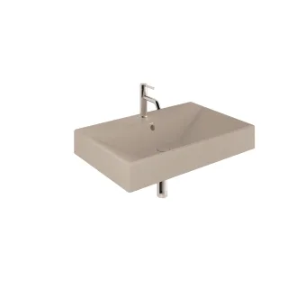 KLUDI-RESA Waschtisch 81 x 50 H12 cm Ein Hahnloch Matt Light Dove 59WW81O2