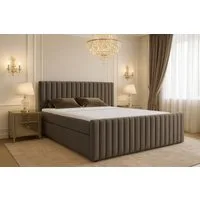 B&B Home Boxspringbett Benito I 180 cm 200 cm (H3 Matratze Bonellfederung, Kopfteil, Bettkasten und Topper)