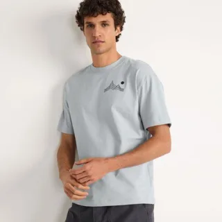 Grafik T-Shirt für Herren, Herren, size: regular, Grau, Baumwolle, by Lands' End
