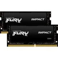 SO-DIMM 16 GB DDR4-3200 (2x 8 GB) Dual-Kit, Arbeitsspeicher schwarz, KF432S20IBK2/16, Impact, INTEL XMP