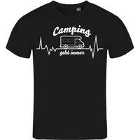 deinshirt Print-Shirt Herren T-Shirt Wohnmobil Camping geht immer Funshirt mit Motiv